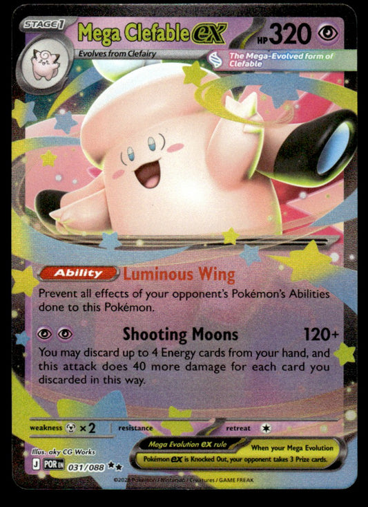 Mega Clefable ex 031/088 - Perfect Order - Mega Evolution