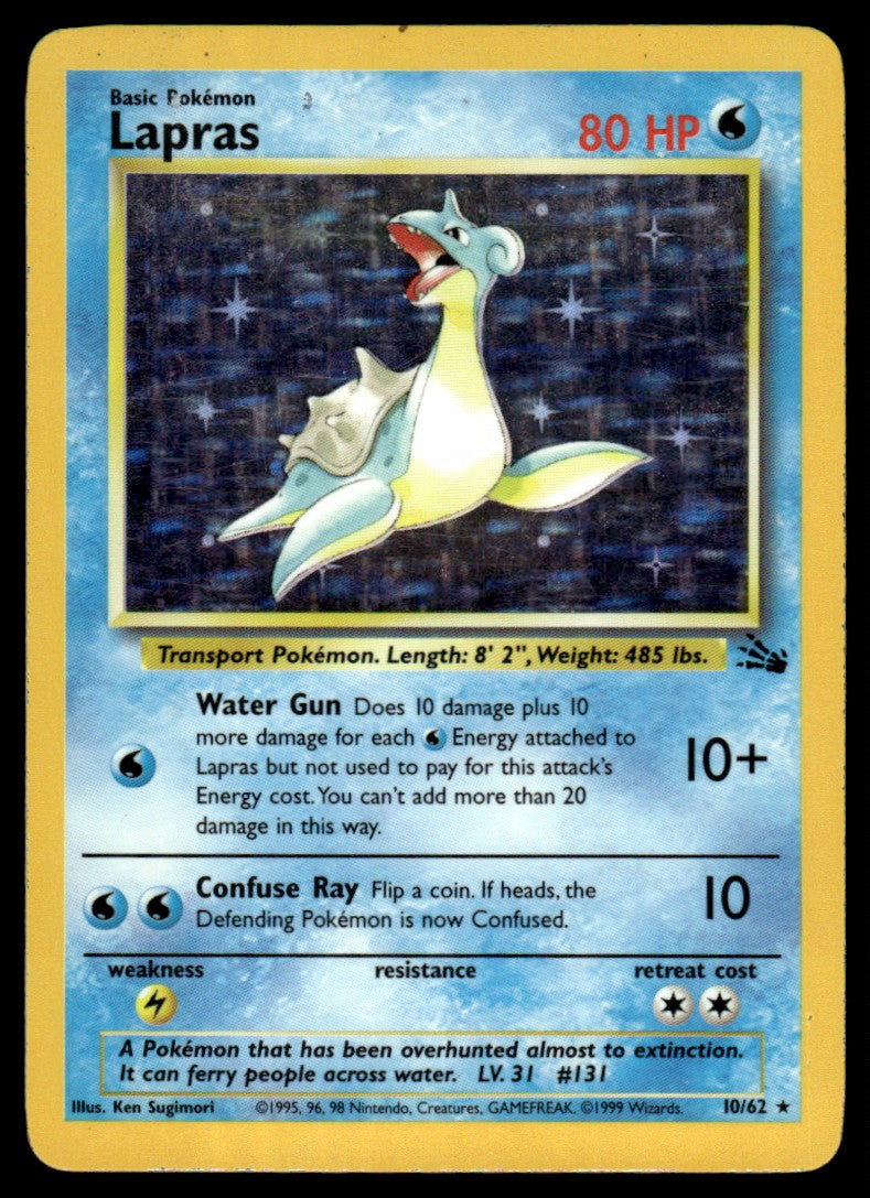 Lapras - LP Holo - 10 - Fossil