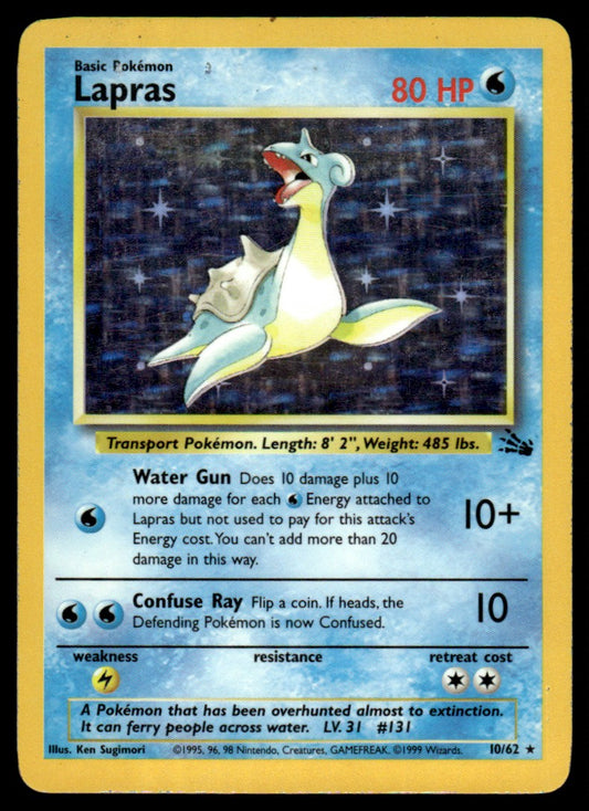 Lapras - LP Holo - 10 - Fossil