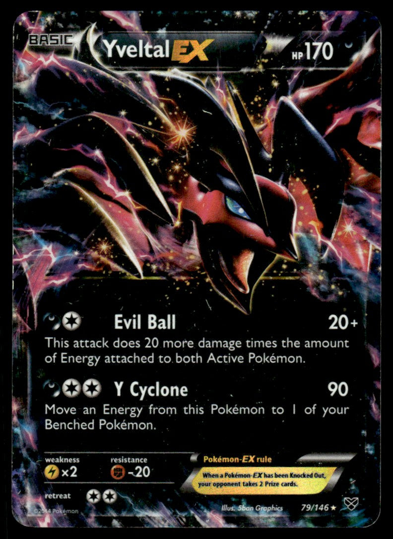 Yveltal-EX - LP - 79 - XY Base Set