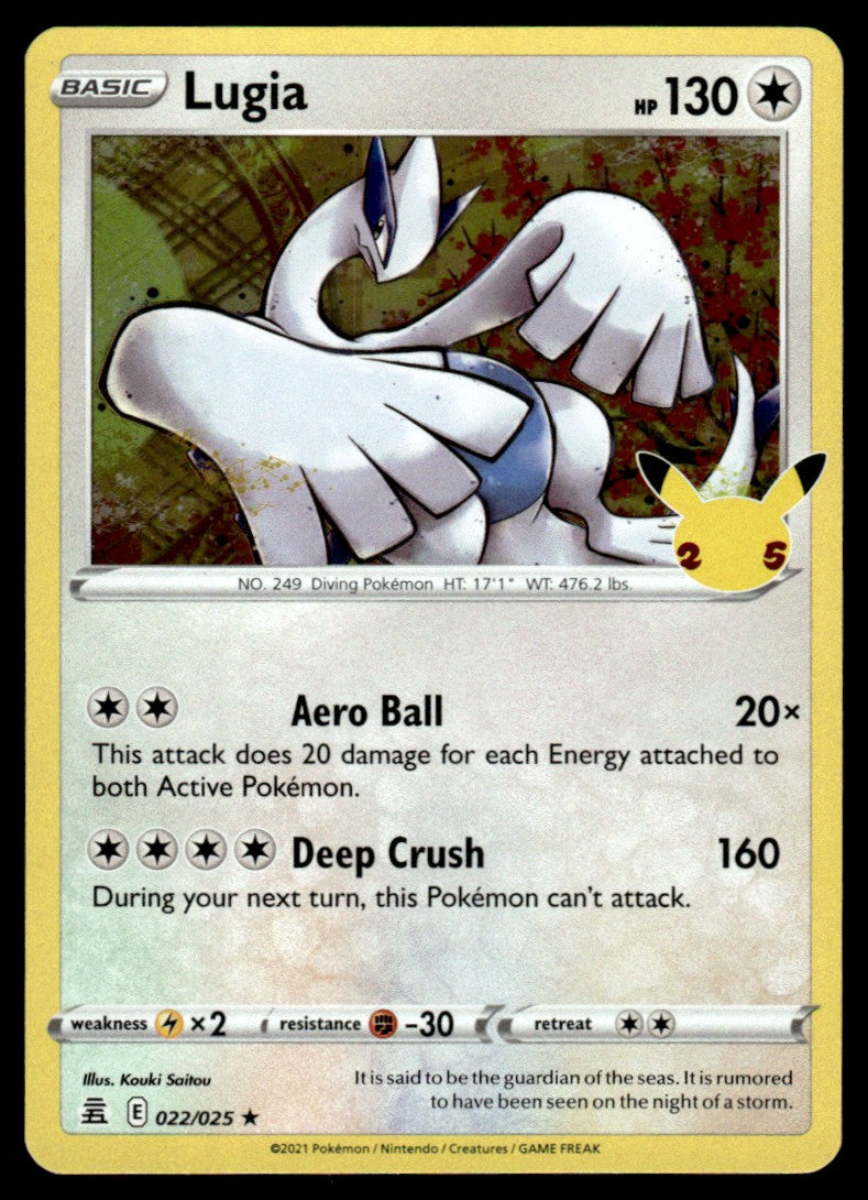 Lugia 022/025 Holo - Celebrations - Sword & Shield