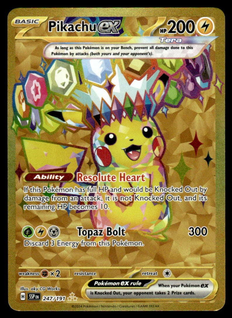 Pikachu ex 247/191 - Surging Sparks - Scarlet & Violet