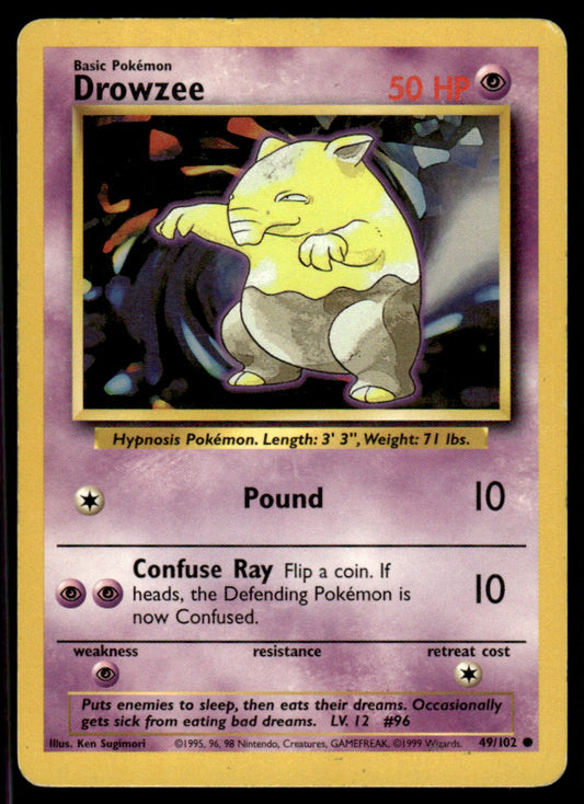 LP Drowzee 49 No Holo - Base Set