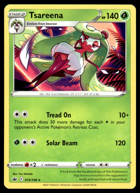 Tsareena 015/198 Rare - Chilling Reign - Sword & Shield