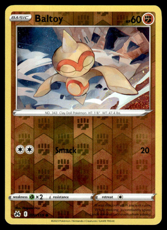 Baltoy 070/159 Reverse - Crown Zenith - Sword & Shield