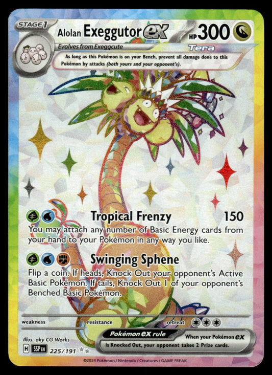 Alolan Exeggutor ex 225/191 - Surging Sparks - Scarlet & Violet