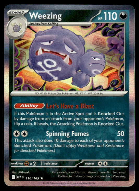 Weezing 110/165 Holo - Scarlet & Violet - 151 - Scarlet & Violet