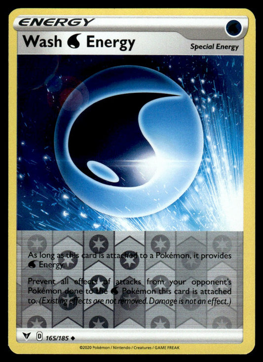 Wash {W} Energy 165/185 Reverse - Vivid Voltage - Sword & Shield