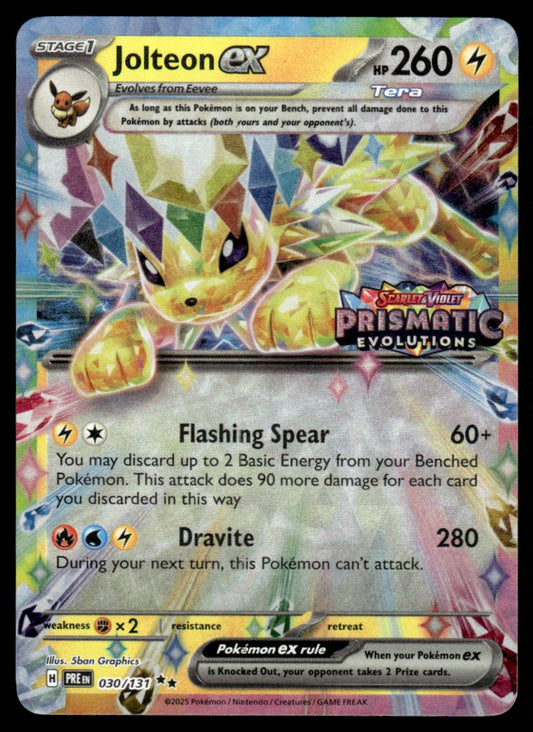 Jolteon ex 030/131 Stamped - Prismatic Evolutions - Scarlet & Violet