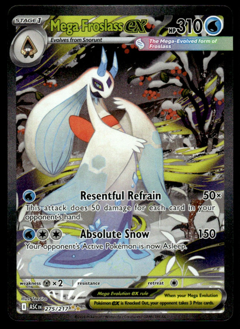 Mega Froslass ex 275/217 - Ascended Heroes - Mega Evolution