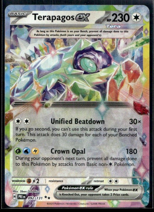 Terapagos ex 092/131 - Prismatic Evolutions - Scarlet & Violet