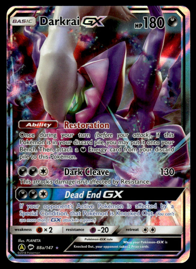 Darkrai-GX - NM - 88A - Burning Shadows