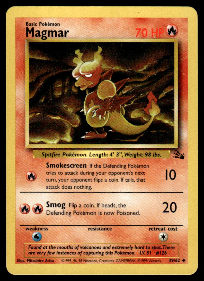 LP Magmar 39 No Holo - Fossil