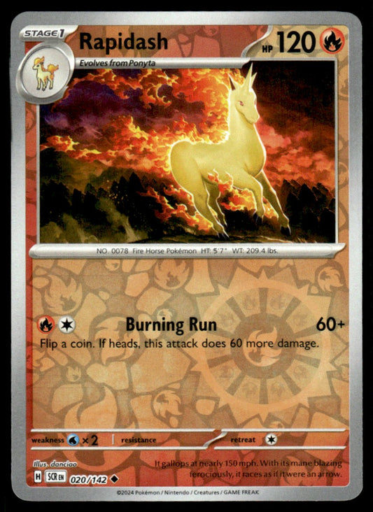 Rapidash 020/142 Reverse - Stellar Crown - Scarlet & Violet