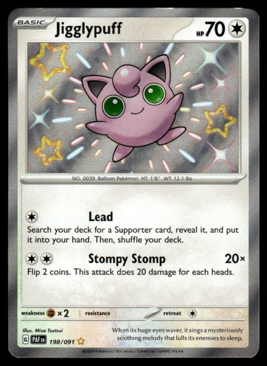 Jigglypuff 198/091 - Paldean Fates - Scarlet & Violet