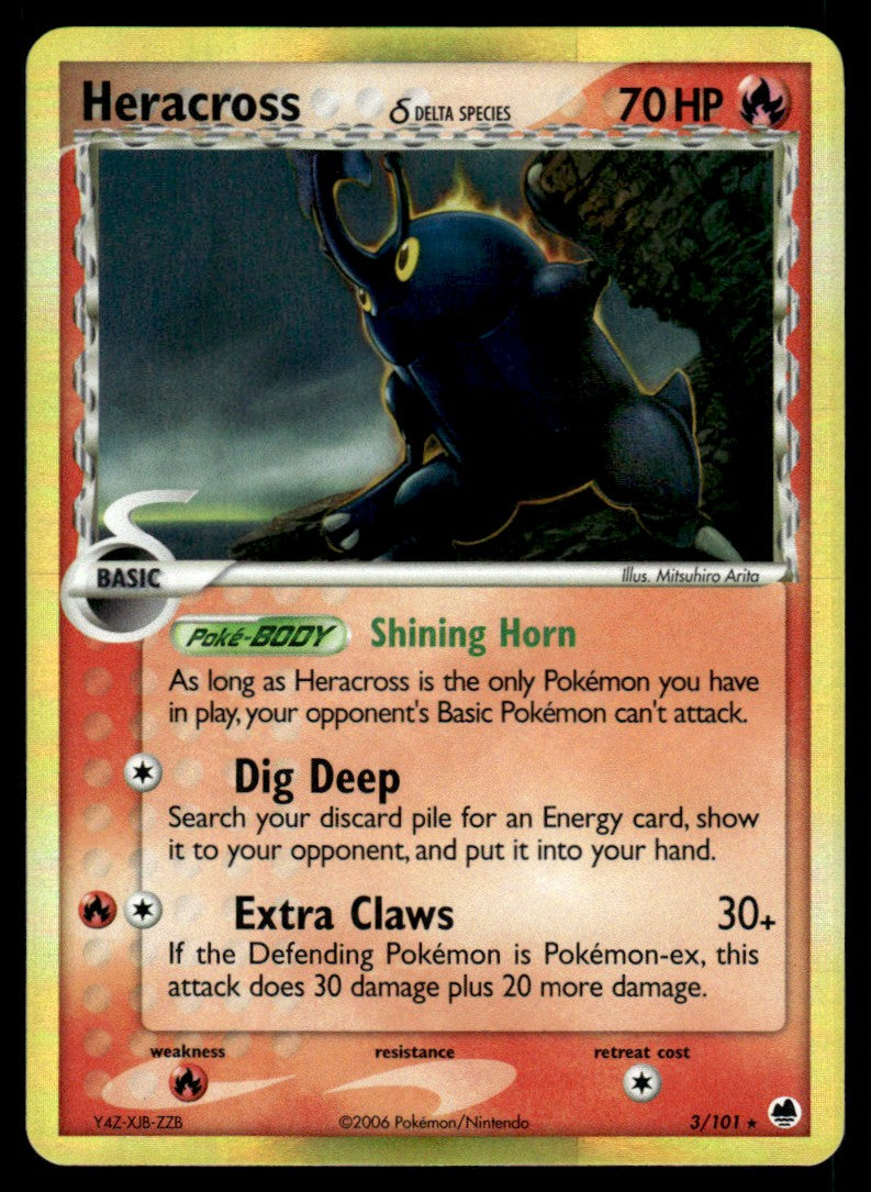 NM - Heracross (Dela Species) 3 - Holo - Dragon Frontiers