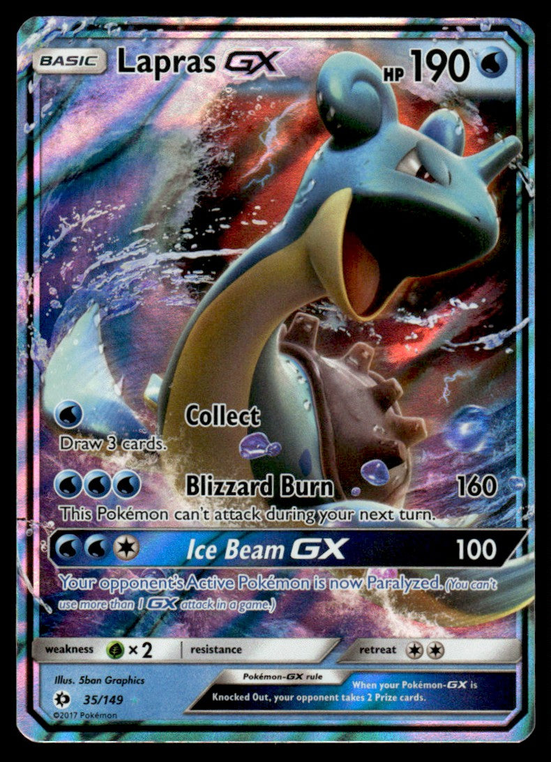 LP Lapras-GX 35 - Sun & Moon Base Set