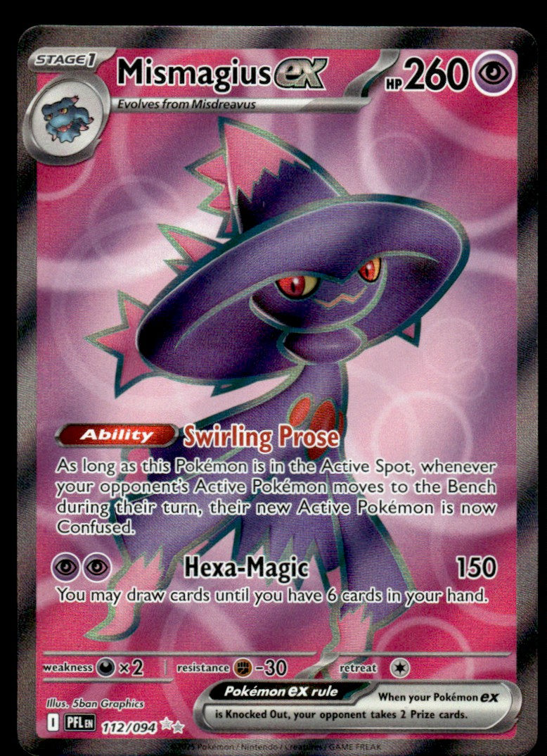 Mismagius ex 112 - Phantasmal Flames - Mega Evolution