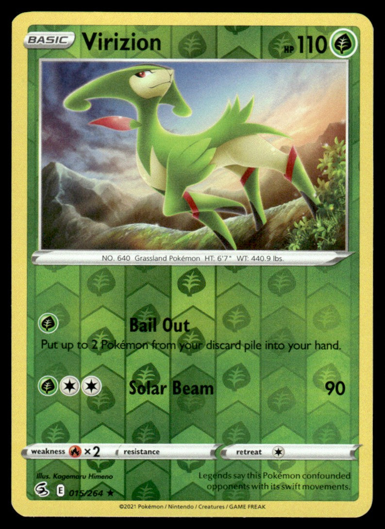 Virizion 015/264 Reverse - Fusion Strike - Sword & Shield