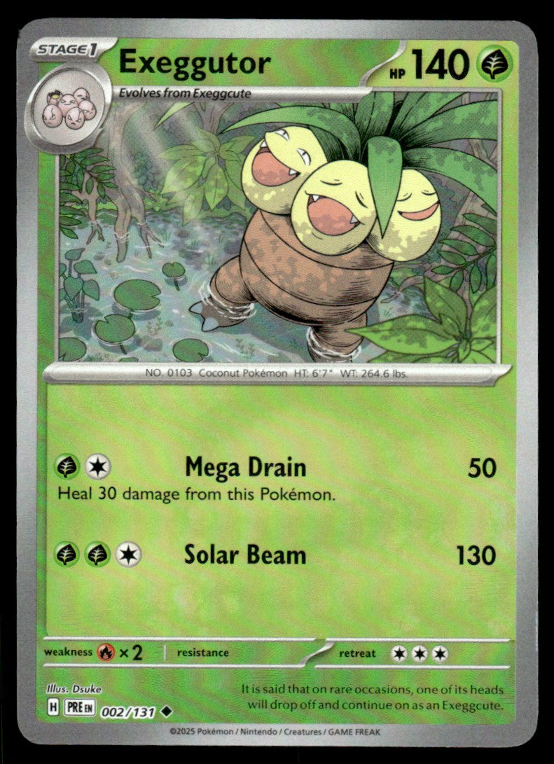 Exeggutor (Poke Ball Patern) 002/131 - Prismatic Evolutions - Scarlet & Violet