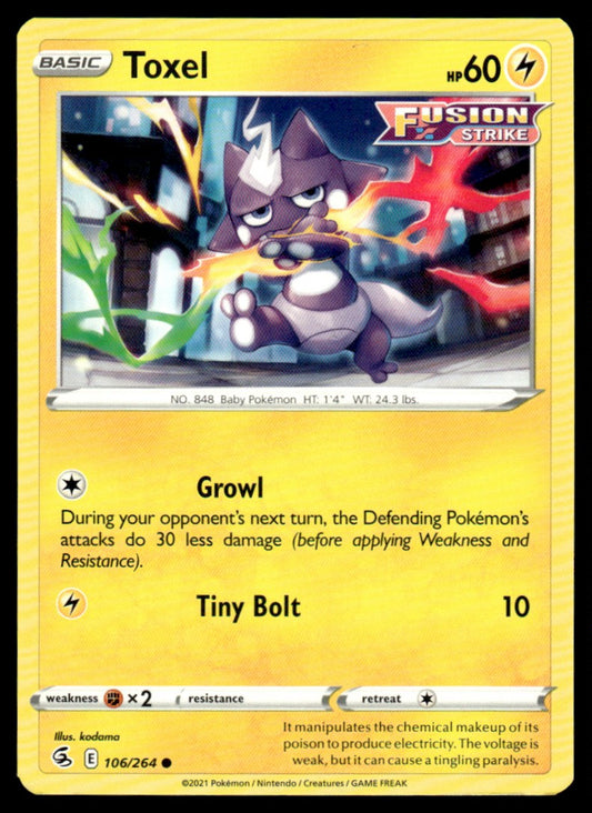 Toxel 106/264 Comun - Fusion Strike - Sword & Shield