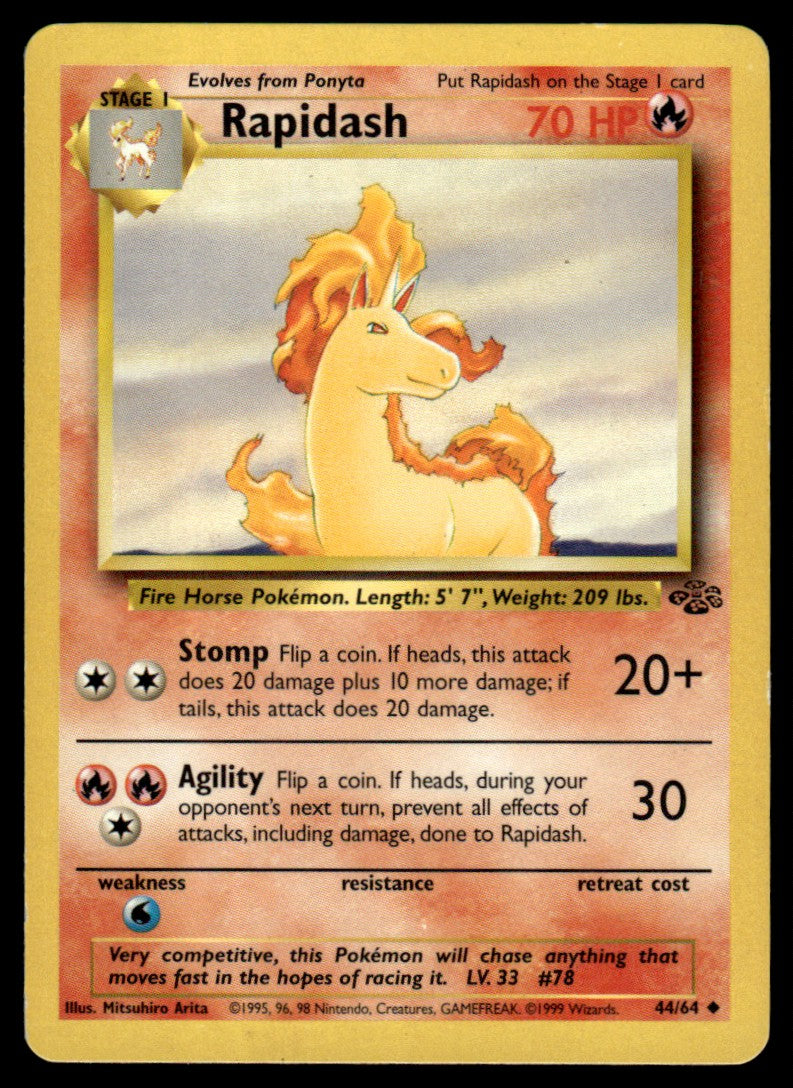 LP Rapidash 44 No Holo - Jungle