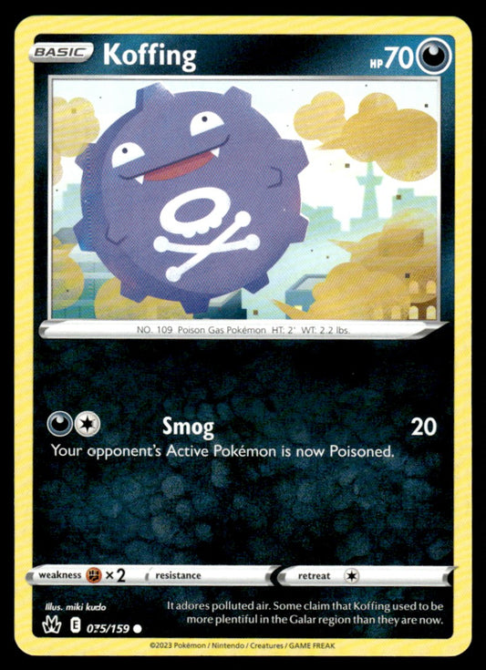 Koffing 075/159 Comun - Crown Zenith - Sword & Shield
