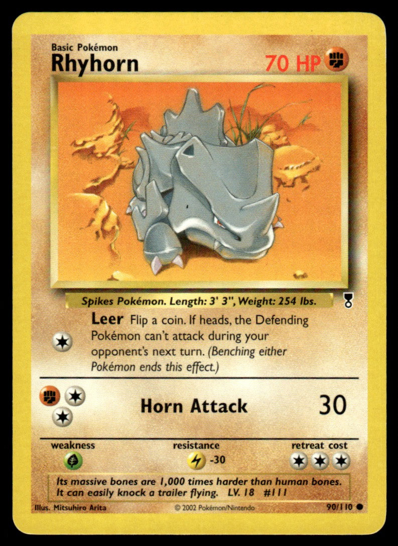 LP Rhyhorn 90 No Holo - Legendary Collection