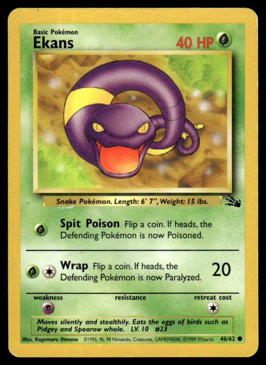 LP Ekans 46 No Holo - Fossil