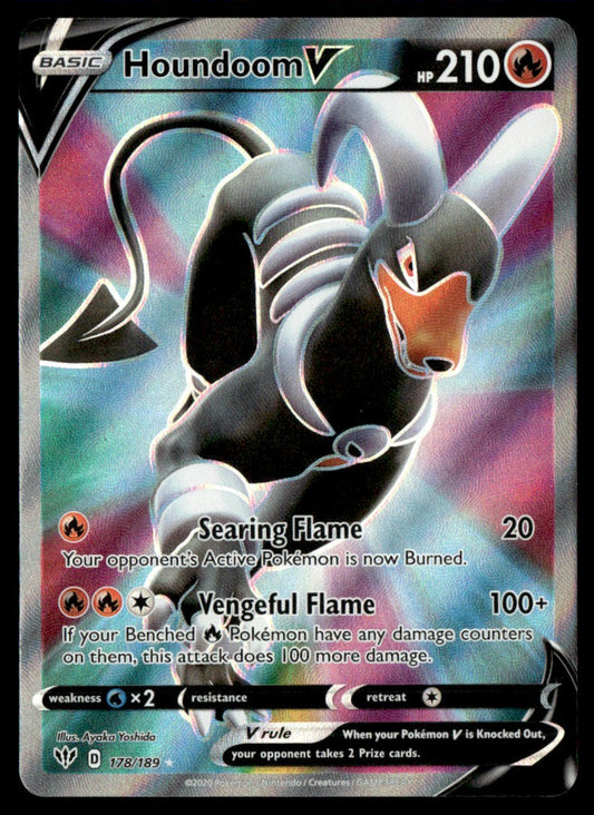 Houndoom V 178/189 - Darkness Ablaze - Sword & Shield
