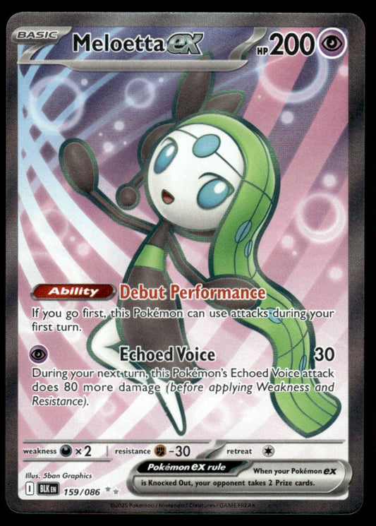 Meloetta ex 159/086 - Black Bolt - Scarlet & Violet
