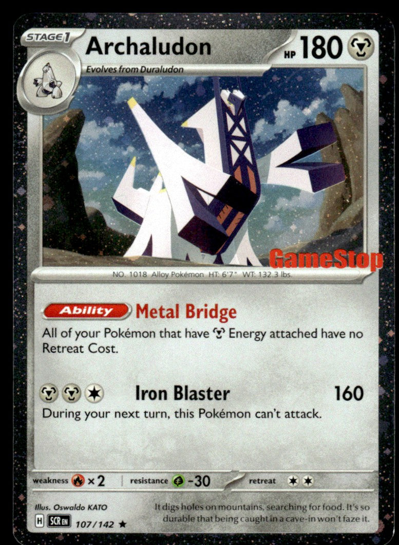 Archaludon (GameStop Stamp) 107/142 - Stellar Crown - Scarlet & Violet