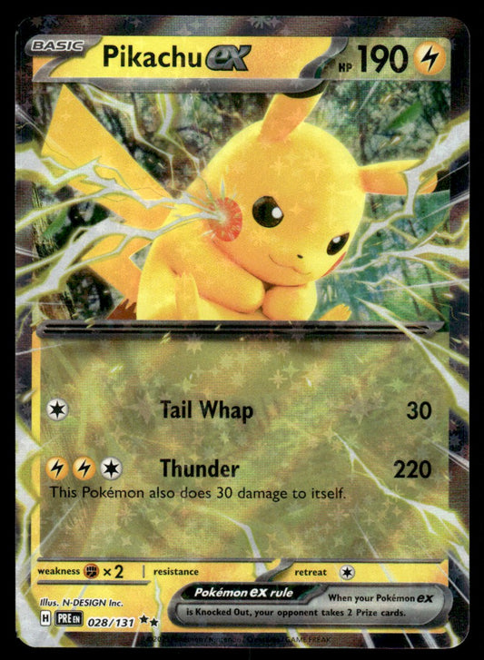 Pikachu ex 028/131 - Prismatic Evolutions - Scarlet & Violet