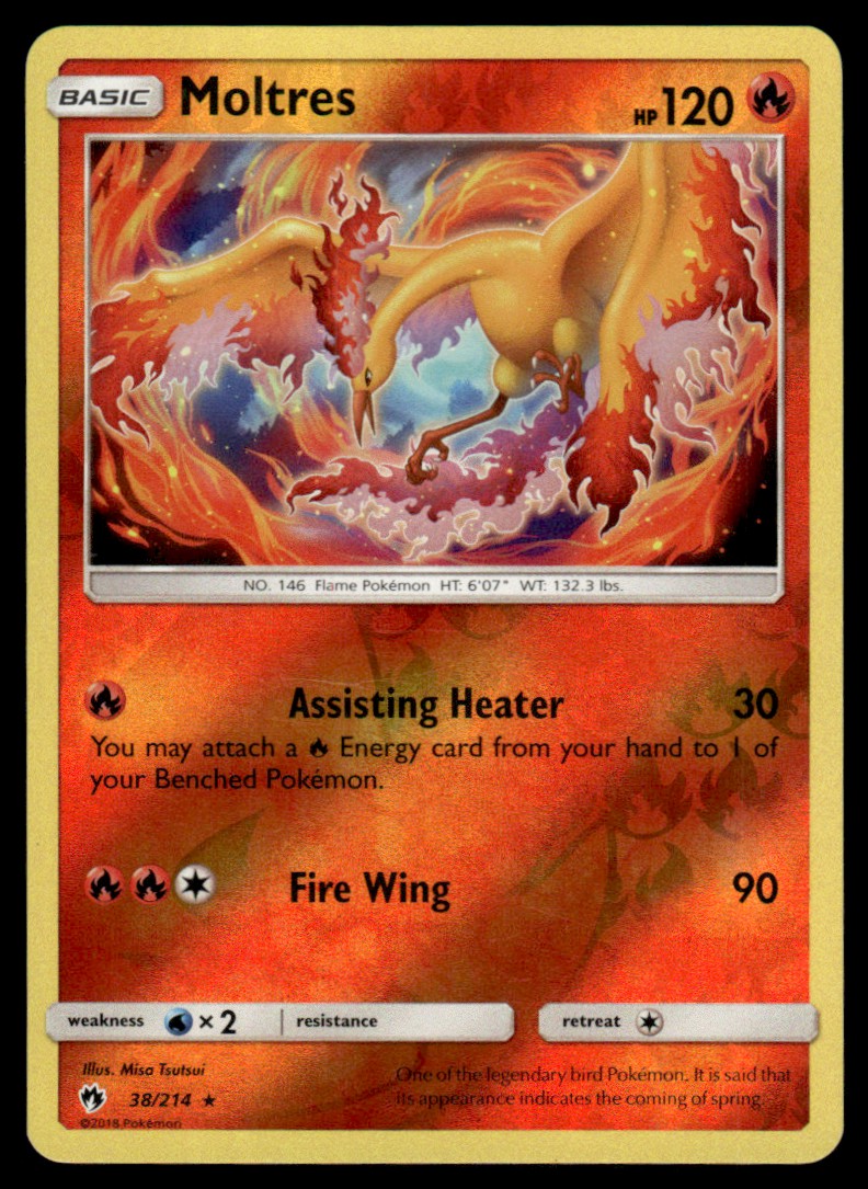 NM - Moltres 38 - Reverse - Lost Thunder