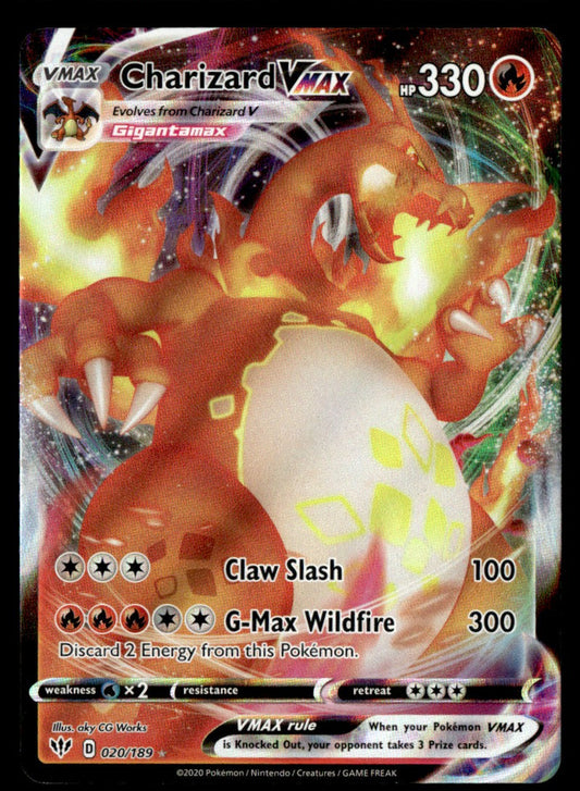 Charizard VMAX 020/189 - Darkness Ablaze - Sword & Shield
