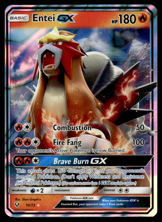 Entei-GX - NM - 10 - Shining Legends