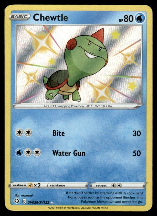 Chewtle SV028/SV122 - Shining Fates - Sword & Shield