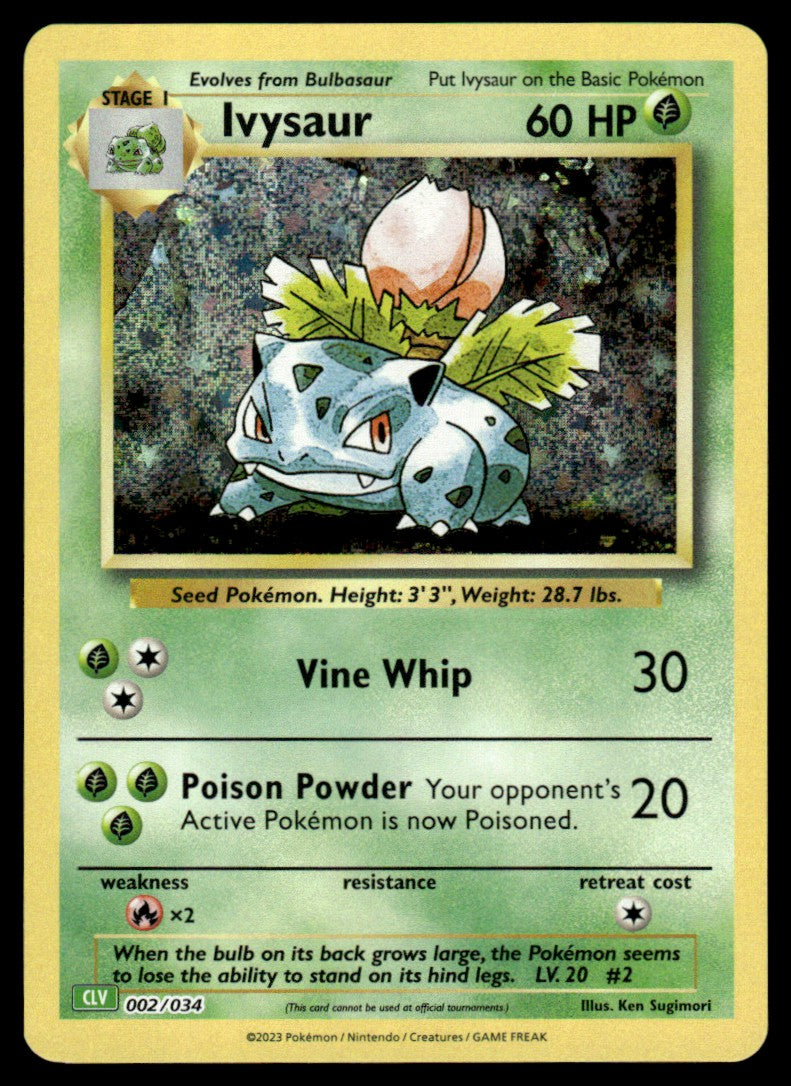 Ivysaur 002/034 - Trading Card Game Classic