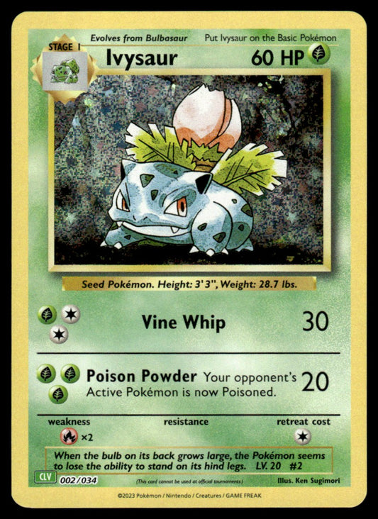 Ivysaur 002/034 - Trading Card Game Classic