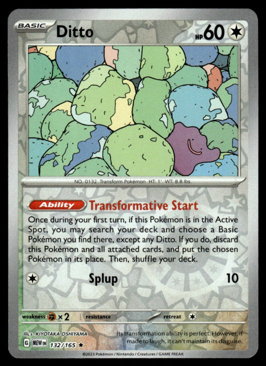 Ditto 132/165 Reverse - Scarlet & Violet - 151 - Scarlet & Violet