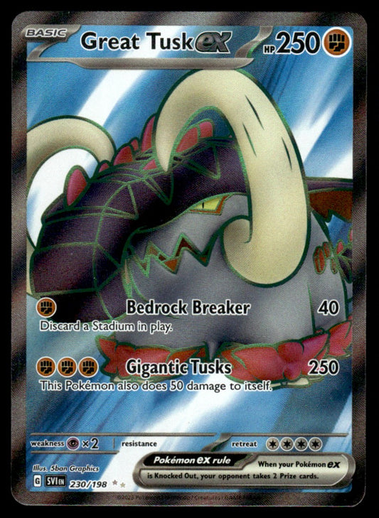 Great Tusk ex 230/198 - Scarlet & Violet Base Set - Scarlet & Violet