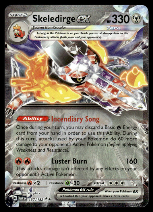 Skeledirge ex 137/182 - Paradox Rift - Scarlet & Violet