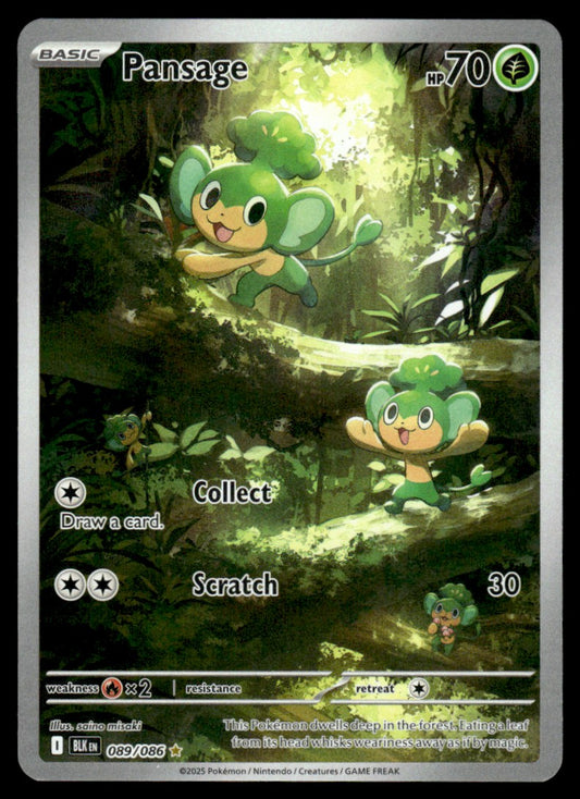 Pansage 089/086 - Black Bolt - Scarlet & Violet