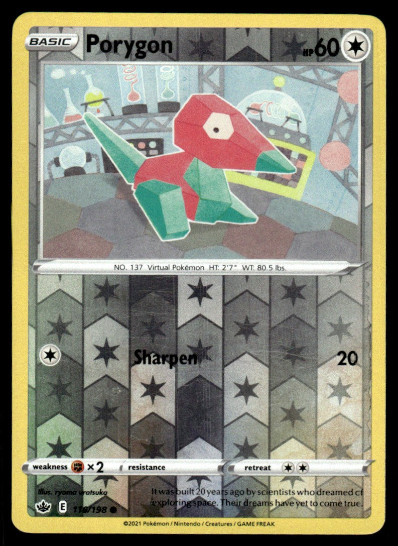 Porygon 116/198 Reverse - Chilling Reign - Sword & Shield