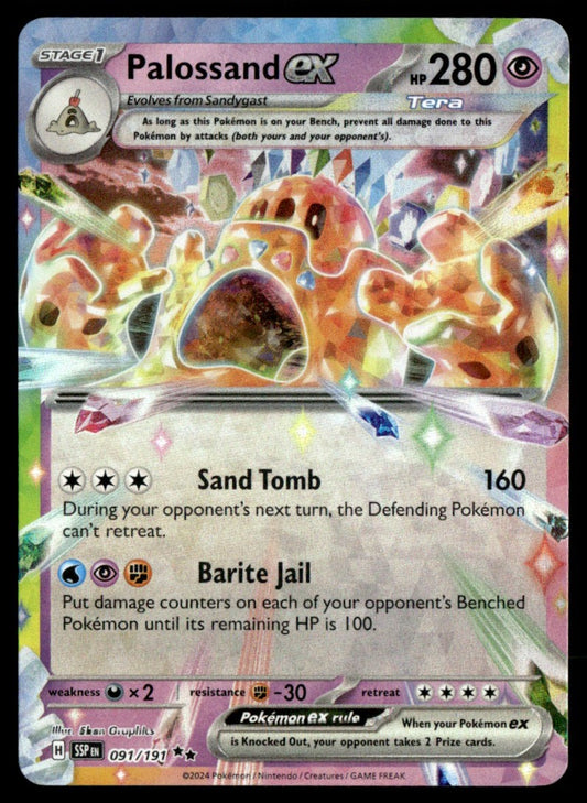 Palossand ex 091/191 - Surging Sparks - Scarlet & Violet