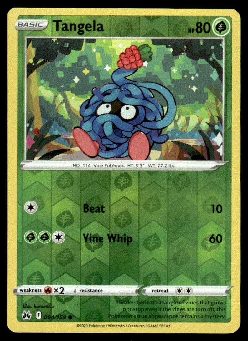 Tangela 004/159 Reverse - Crown Zenith - Sword & Shield