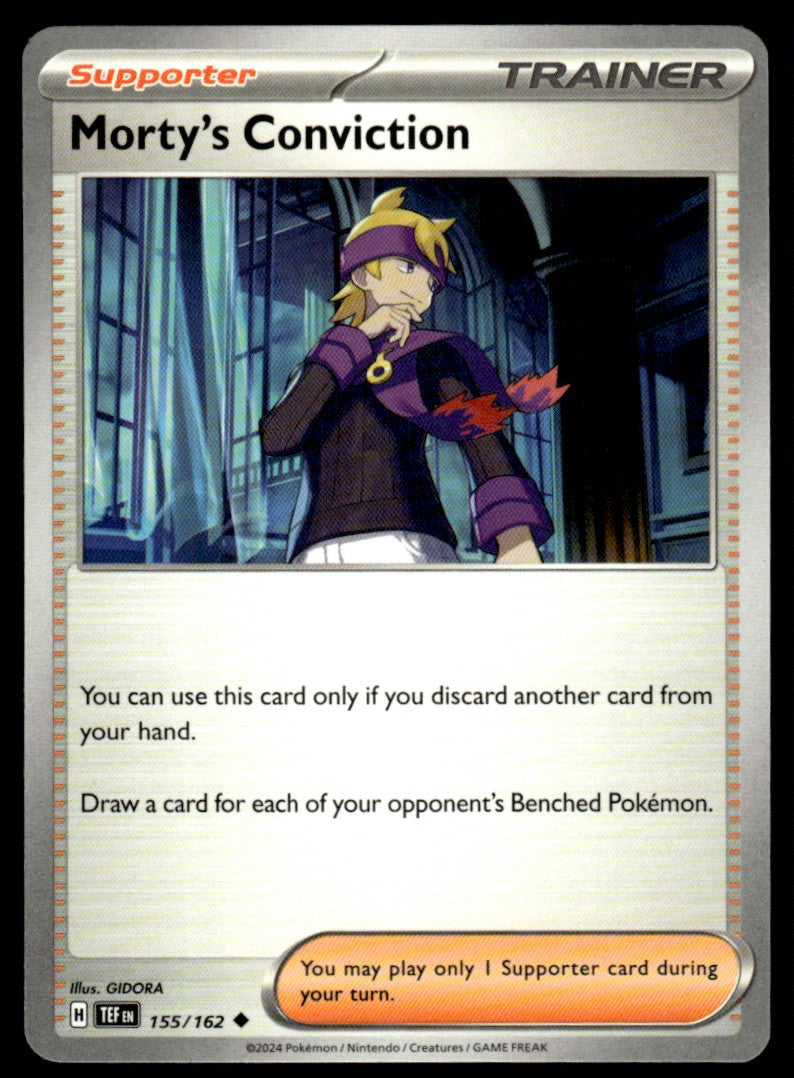 Morty's Conviction 155/162 Uncomon - Temporal Forces - Scarlet & Violet