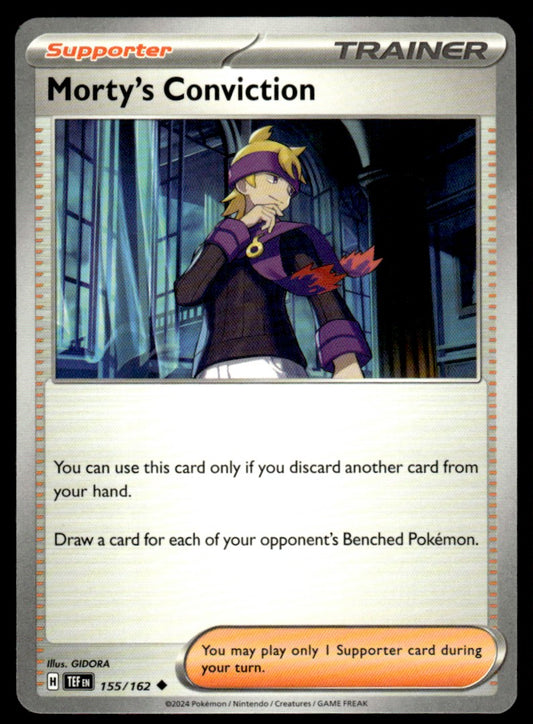Morty's Conviction 155/162 Uncomon - Temporal Forces - Scarlet & Violet