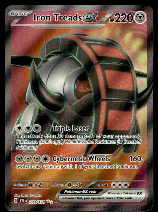 Iron Treads ex 233/198 - Scarlet & Violet Base Set - Scarlet & Violet