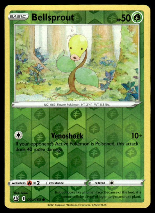 Bellsprout 001/163 Reverse - Battle Styles - Sword & Shield